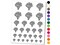 Flower Bouquet Temporary Tattoo Water Resistant Fake Body Art Set Collection